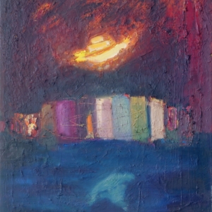 Visit, oil on canvas, 50 x 70 cm, 2007