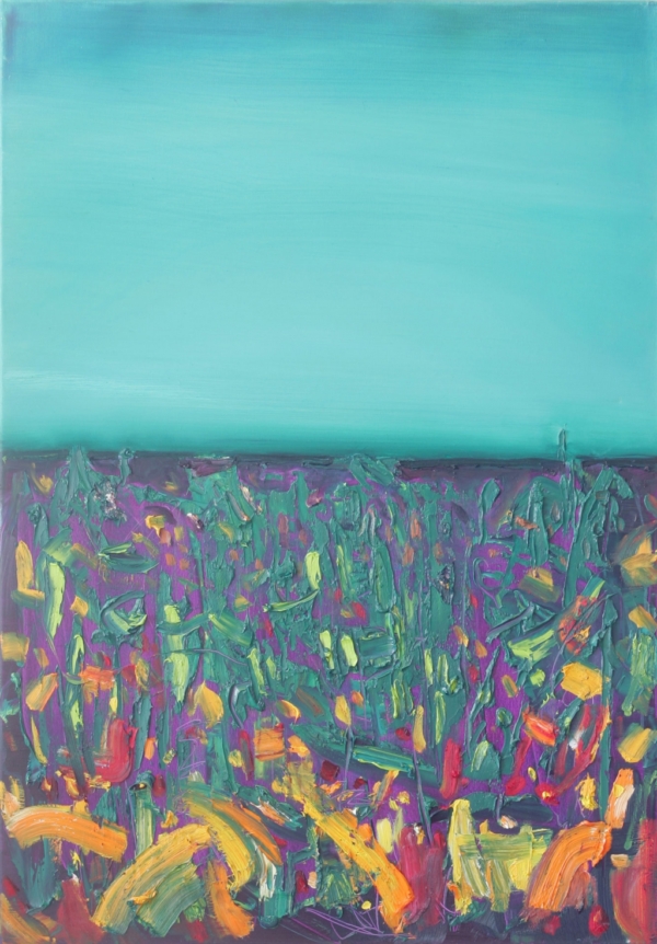 Bez tytulu, olej na płótnie, 100 x 70 cm, 2007