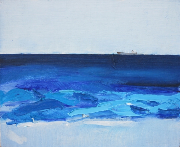 Fala, olej na płótnie, 27 x 33 cm, 2013
