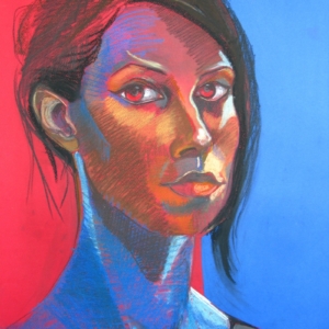 Serious Thoughts, pastel on paper, 50 x 70 cm, 2012