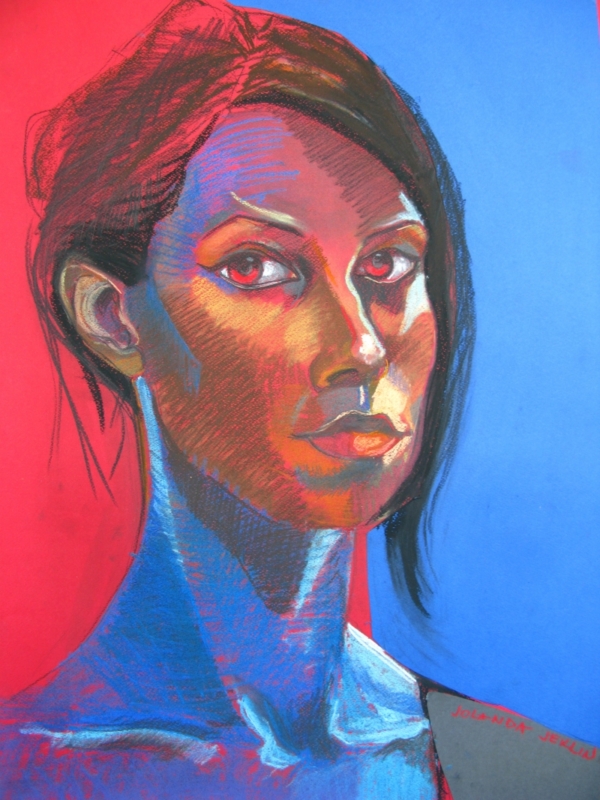 Poważne Myśli, pastela na papierze, 50 x 70 cm, 2012