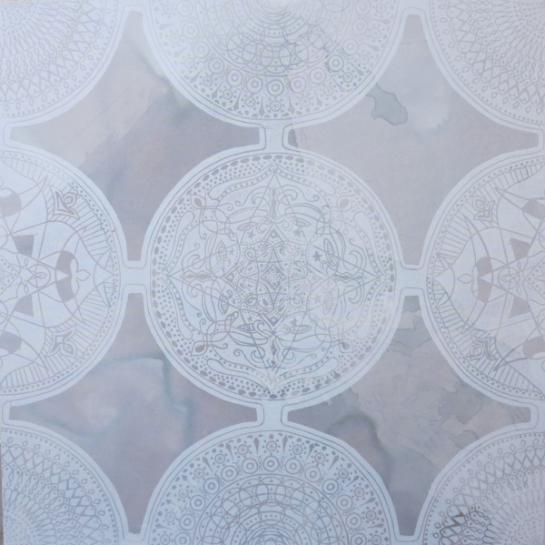 Podróż Zimowa, nr. 1, tech. mieszana na płótnie, 70 x 70 cm, 2015