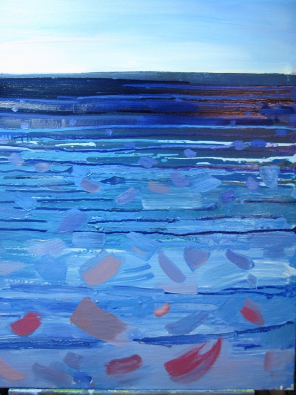 Baltic Sea, oil on canvas, 50 x 70 cm, 2013
