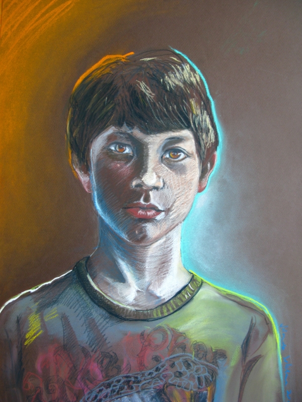 Nastolatek, pastela na papierze, 50 x 70 cm, 2011