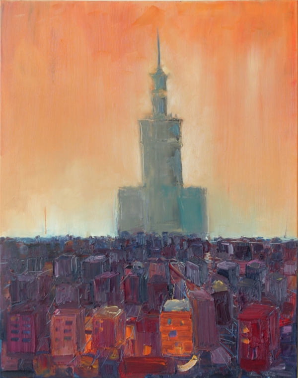 Warszawa, olej na płótnie, 100 x 70 cm, 2007