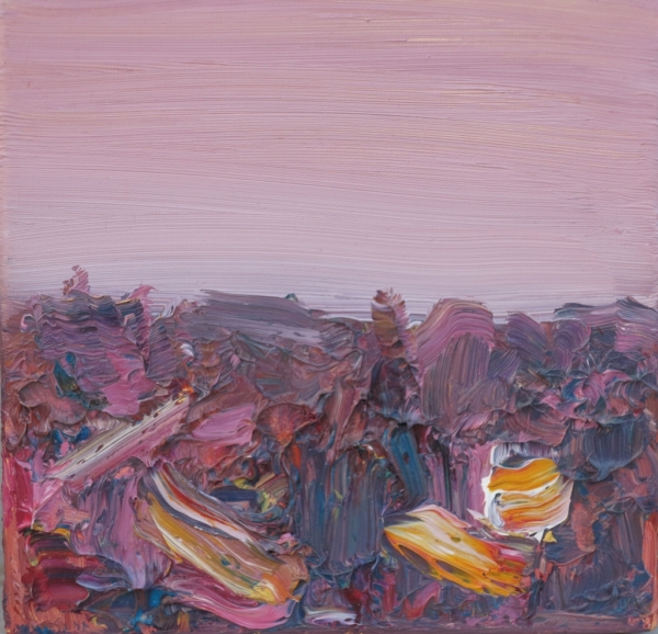 Horyzont, olej na płótnie, 20 x 20 cm, 2008