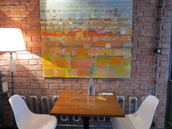 Szept Warszawy, olej na płótnie, 150 x 130 cm, 2016