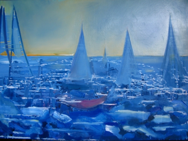 Horyzont, olej na płótnie, 70 x 100 cm, 2013