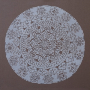 Samsara, mixed media on canvas, 70 x 70 cm, 2015