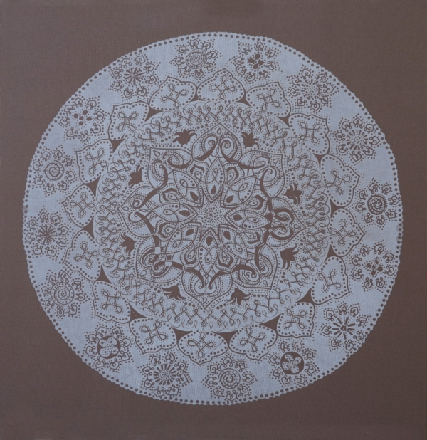 Samsara, mixed media on canvas, 70 x 70 cm, 2015