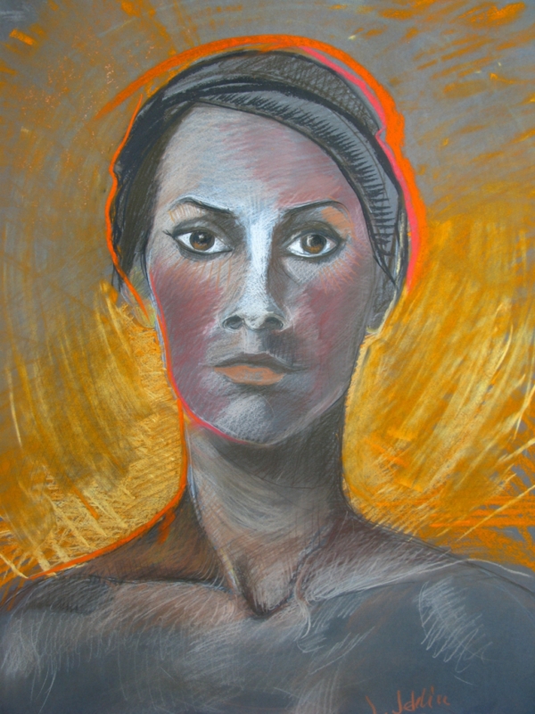 Zawirowanie, pastela na papierze, 50 x 70 cm, 2012