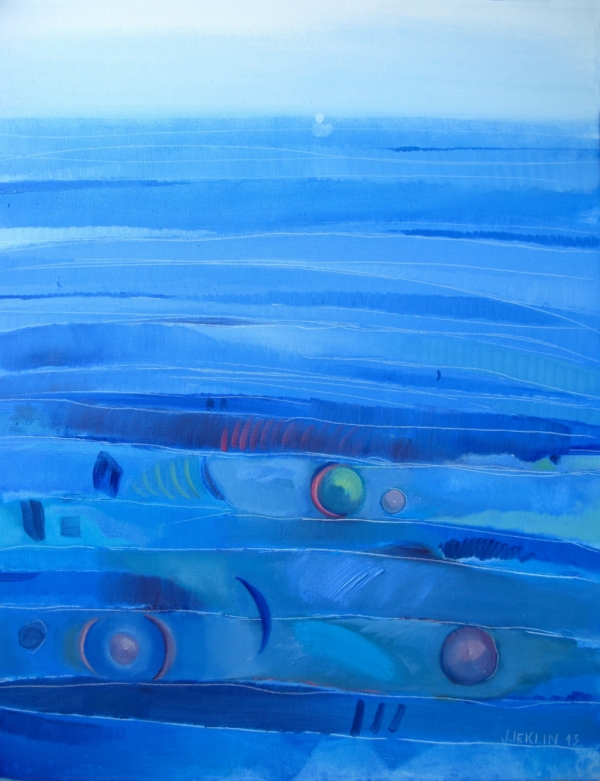 Morze Życia I, olej na płótnie, 100 x 70 cm, 2013