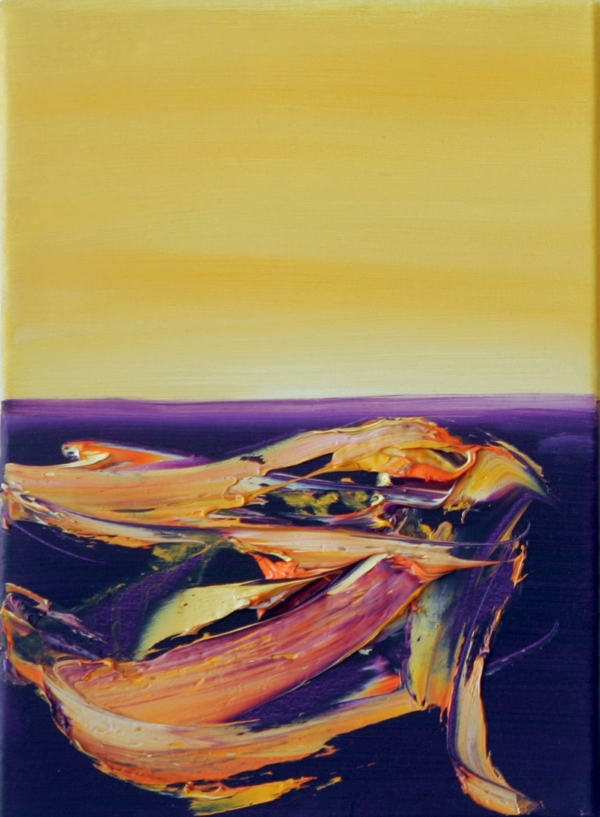 Bez tytułu, olej na płótnie, 35 x 15 cm, 2007