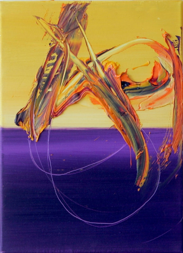 Bez tytułu, olej na płótnie, 35 x 15 cm, 2007