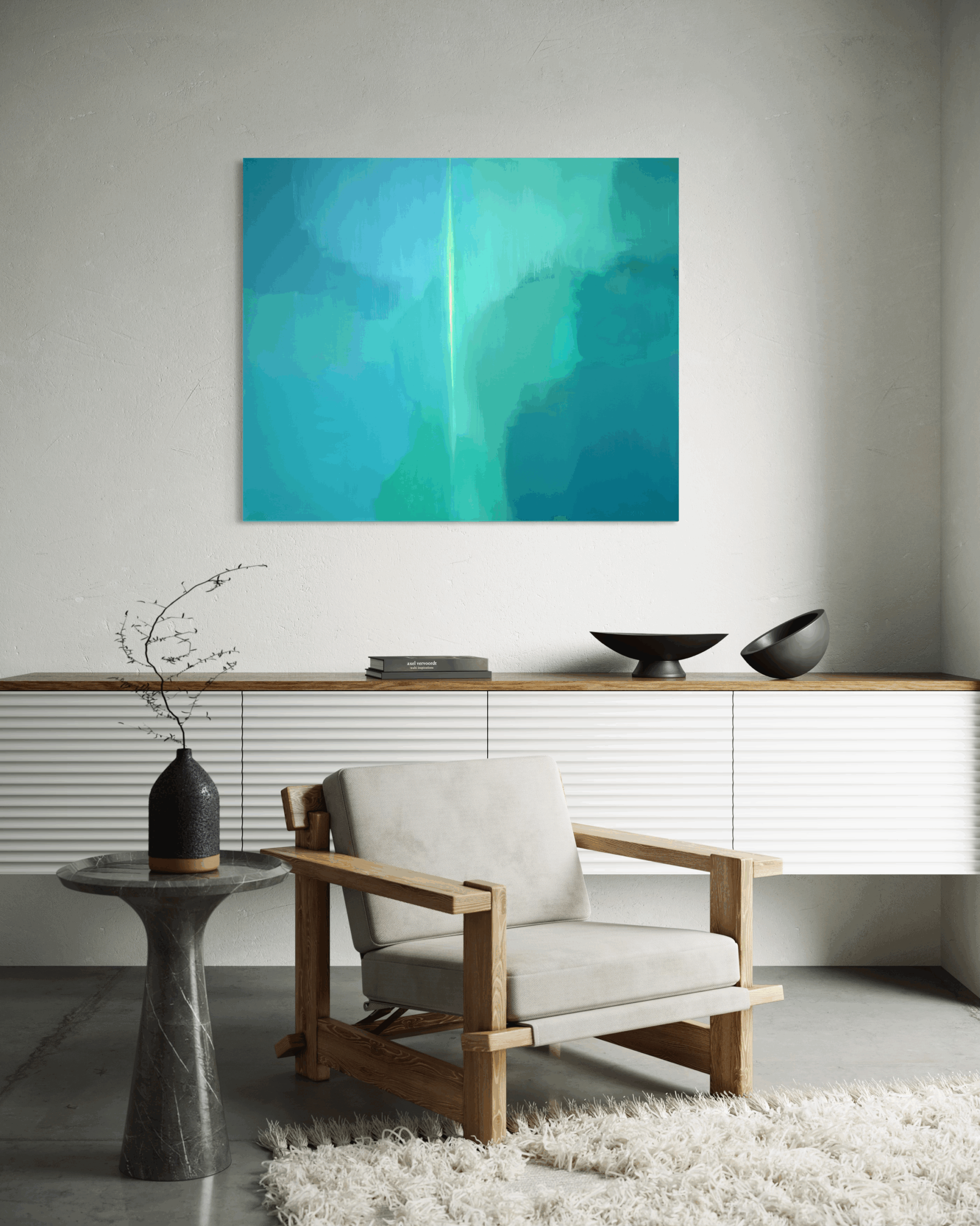 Strumien Miłości, akryl na płótnie, 100 x 120 cm, 2022 - obrazek 2