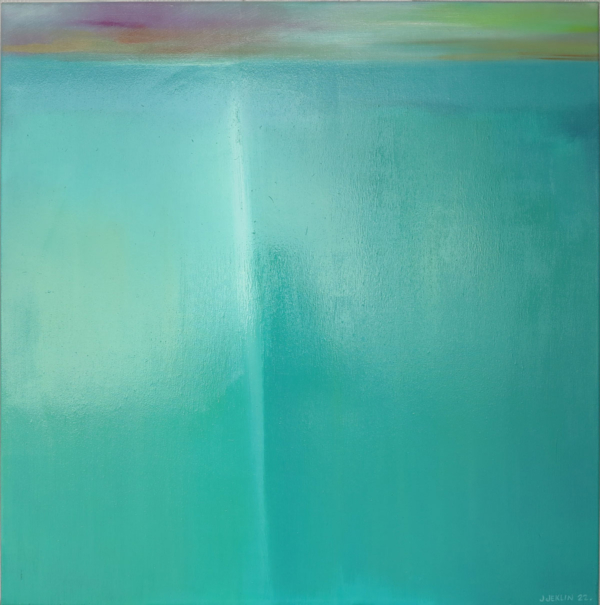 Oświęcenie, akryl na płótnie, 95 x 95 cm, 2022