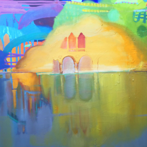 Palace on the Water, oil on canvas, 80 x 100 cm, 2016