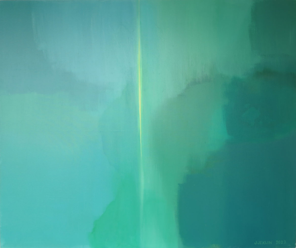 Strumien Miłości, akryl na płótnie, 100 x 120 cm, 2022