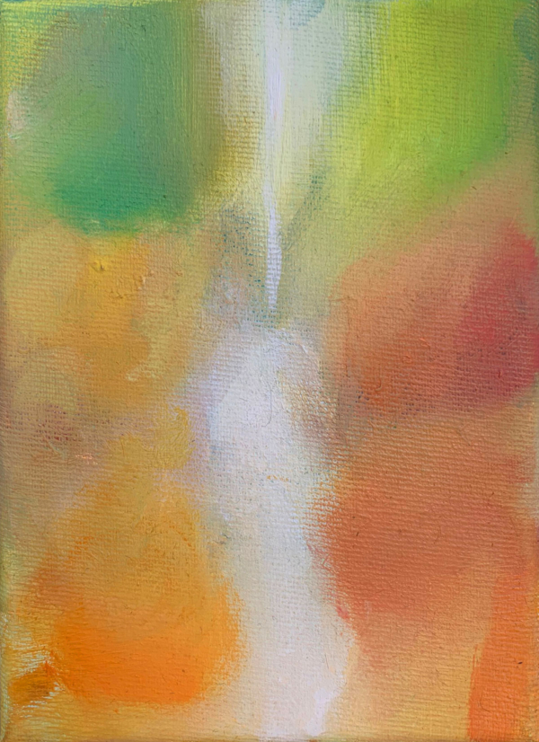 Światło 3, olej na płótnie, 15 x 20 cm, 2018