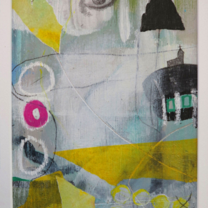 Keep the Faith, acrylic, collage on board, 21 x 30 cm, 2025