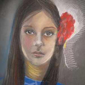 Eva, pastela na papierze, 50 x 70 cm, 2011