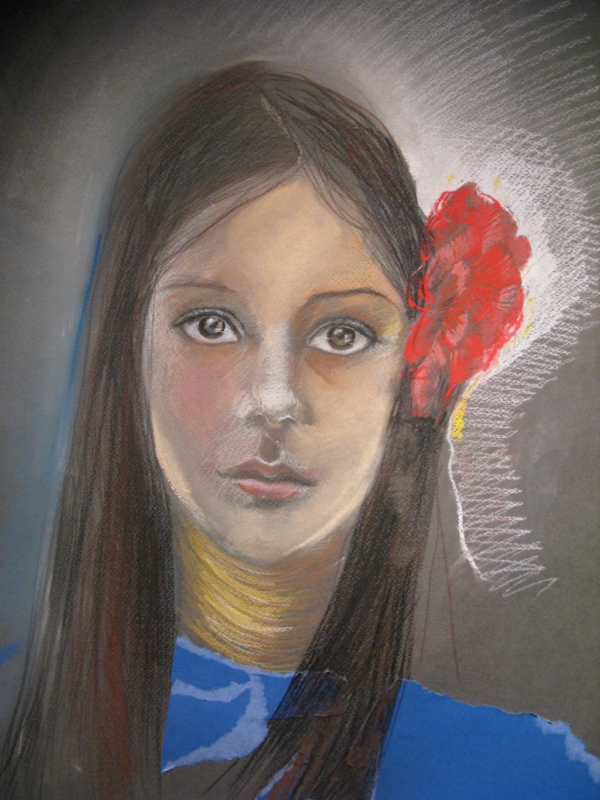 Eva, pastela na papierze, 50 x 70 cm, 2011