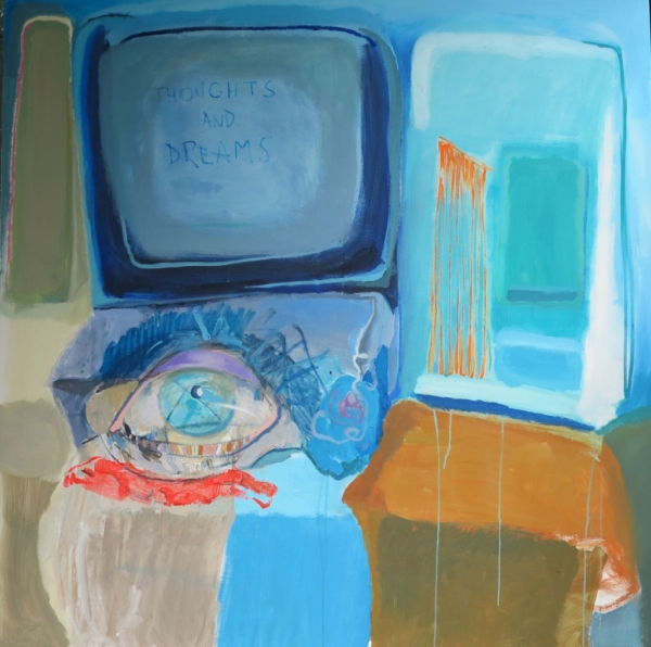 Thoughts & Dreams, akryl na płótnie, 160 x 160 cm, 2014