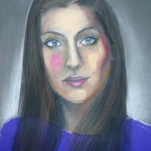 Klaudia II,  pastel on paper, 50 x 70 cm, 2013