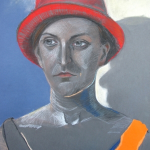 Claudine, pastel on paper, 50 x 70 cm, 2011