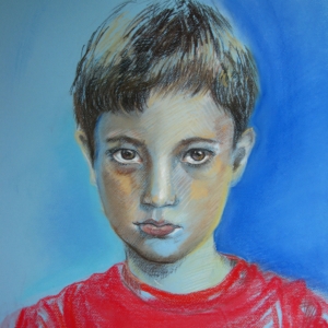 Erik, pastela na papierze, 50 x 70 cm, 2011