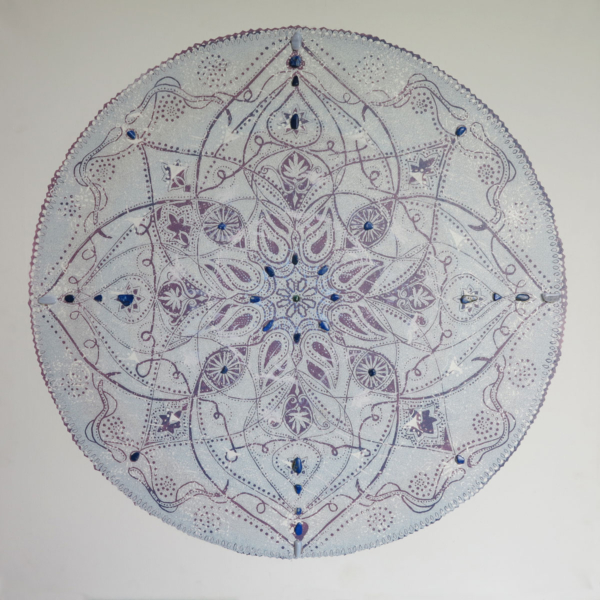 Harmonia II, tech. mieszana na płótnie, 70 x 70 cm, 2023