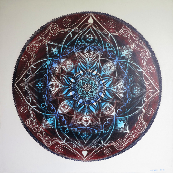 The Universe VII, mixed media on canvas, 70 x 70 cm, 2015