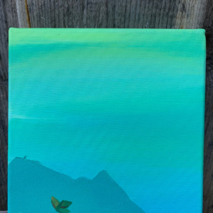 Balance, collage, acrylic on canvas, 20 x 20 cm, 2023