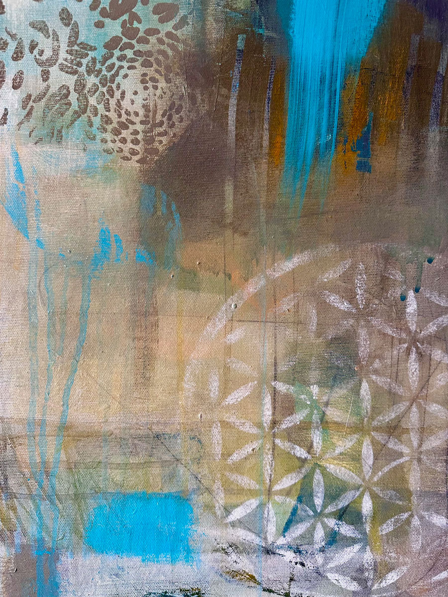 Wewnętrzna Refleksja, akryl na płótnie, 100 x 120 cm, 2025 - obrazek 4