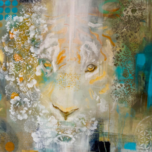 Wewnętrzna Refleksja, akryl na płótnie, 100 x 120 cm, 2025