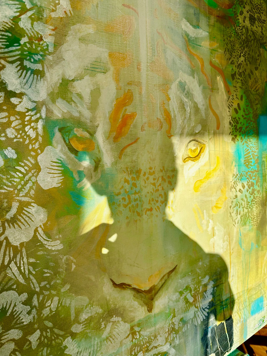 Wewnętrzna Refleksja, akryl na płótnie, 100 x 120 cm, 2025 - obrazek 6